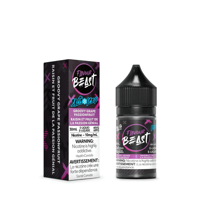 Flavour Beast Salts - Groovy Grape Passionfruit - Wee Shisha N Vape