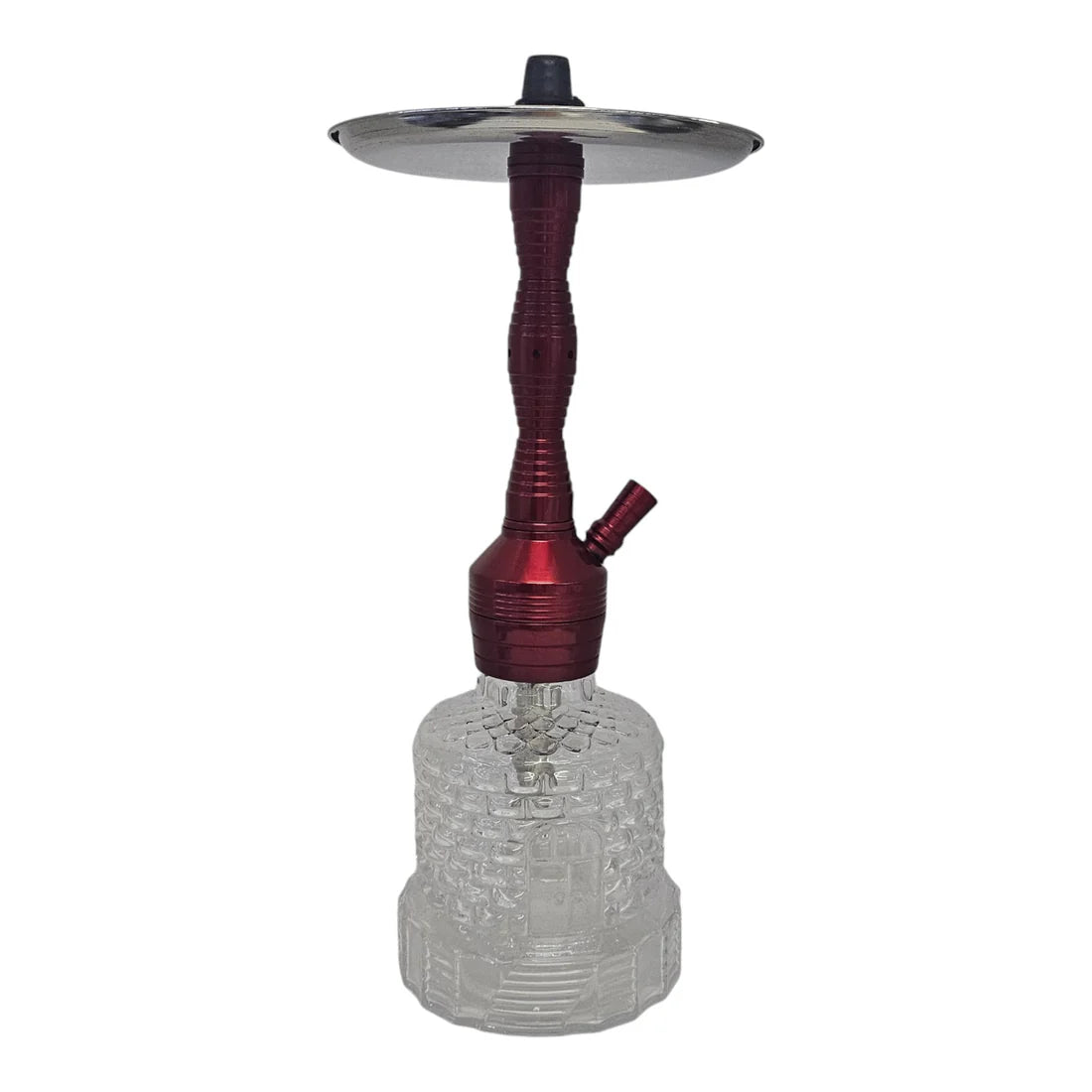 Chelax (21")- Crystal Hookah-Red-Wee Shisha N Vape