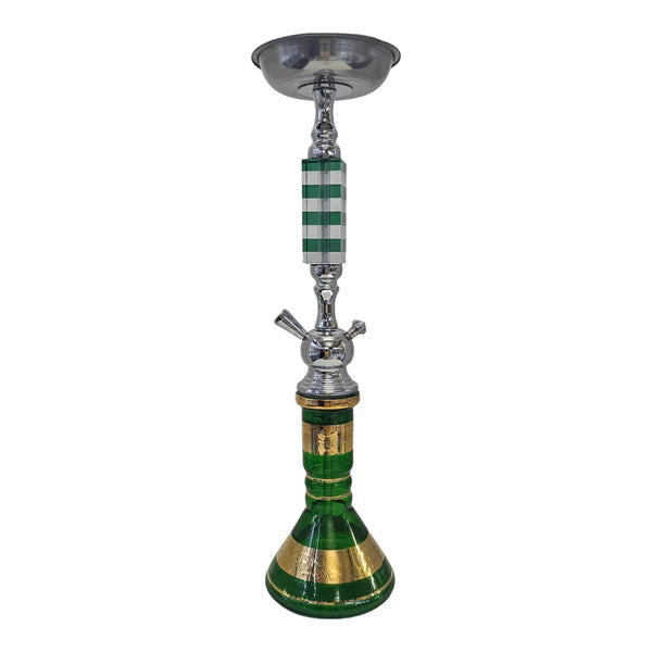 Colour Block (18")- 1 Hose -Hookah-Green-Wee Shisha N Vape