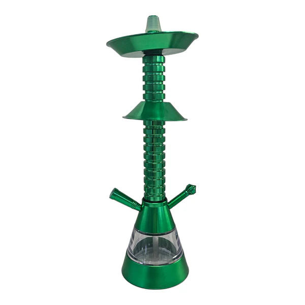 Green Textured (16") 1 Hose Hookah-Wee Shisha N Vape
