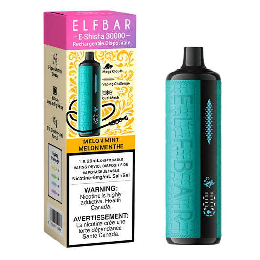 Elfbar E-Shisha 30K Puffs - Melon Mint - Wee Shisha N Vape