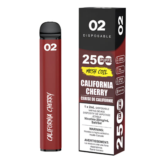 Ovns 02 2500 Puffs - California Cherry - Wee Shisha N Vape