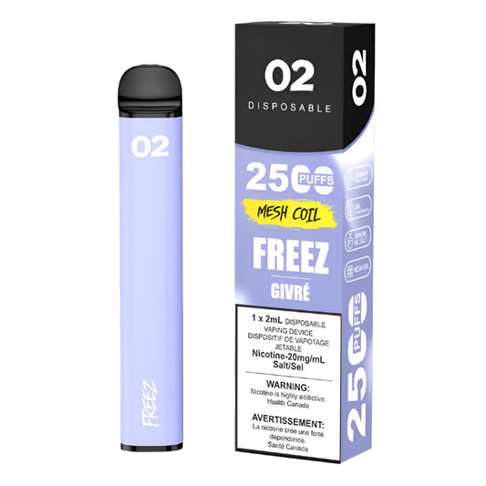 Ovns 02 2500 Puffs - Freez - Wee Shisha N Vape