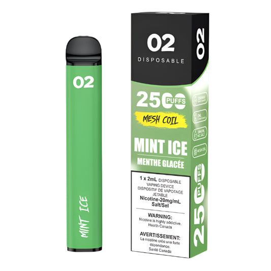 Ovns 02 2500 Puffs - Mint Ice - Wee Shisha N Vape