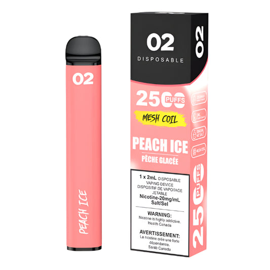 Ovns 02 2500 Puffs - Peach Ice - Wee Shisha N Vape
