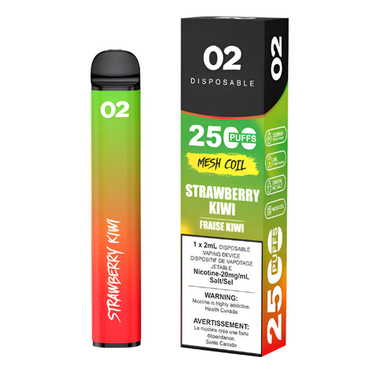Ovns 02 2500 Puffs - Strawberry Kiwi - Wee Shisha N Vape
