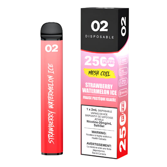 Ovns 02 2500 Puffs - Strawberry Watermelon Ice - Wee Shisha N Vape