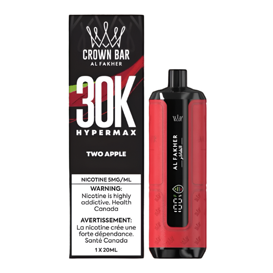 AL FAKHER CROWN BAR HyperMax 30K - Two Apple - Wee Shisha N Vape