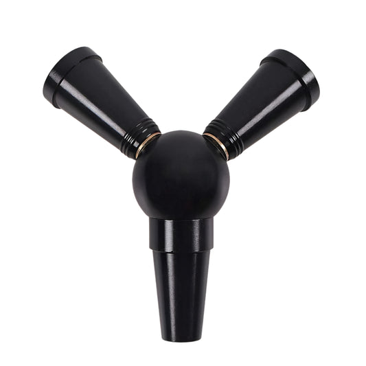 Hookah -two Hose -Splitter-Black-Wee Shisha N Vape
