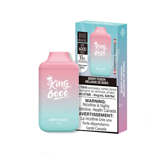 King Nic Free 6k Puffs - Berry Fusion