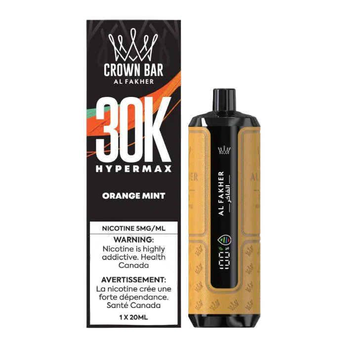 AL FAKHER CROWN BAR HyperMax 30K - Orange Mint - Wee Shisha N Vape