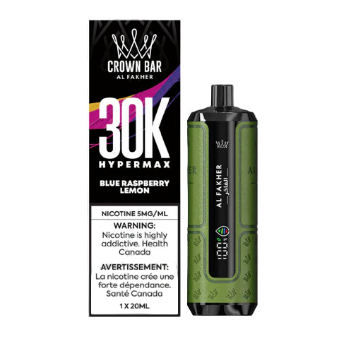 AL FAKHER CROWN BAR HyperMax 30K - Blue Raspberry Lemon - Wee Shisha N Vape