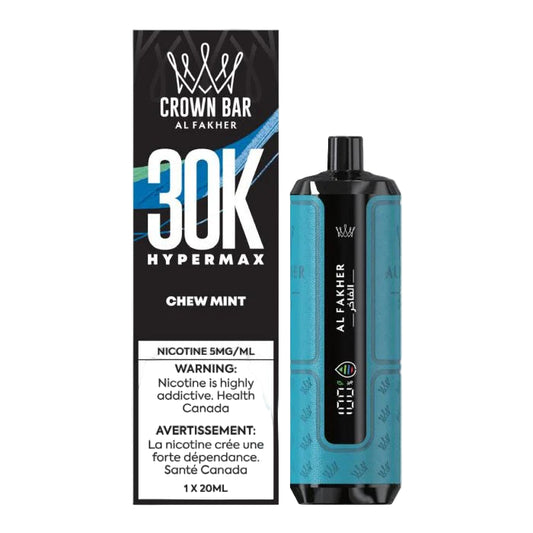 AL FAKHER CROWN BAR HyperMax 30K - Chew Mint - Wee Shisha N Vape