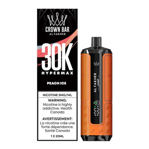 AL FAKHER CROWN BAR HyperMax 30K - Peach Ice - Wee Shisha N Vape