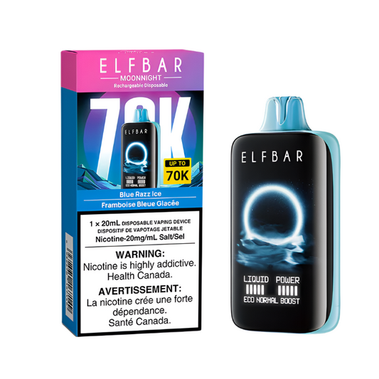 Elf Bar Moonnight 70K - Blue Razz Ice - Wee Shisha N Vape