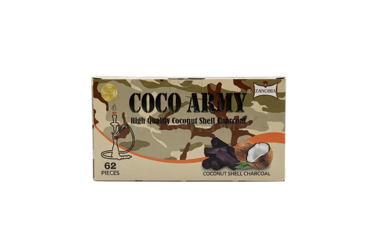 Coco Army Coals - 62Pc - Wee Shisha N Vape
