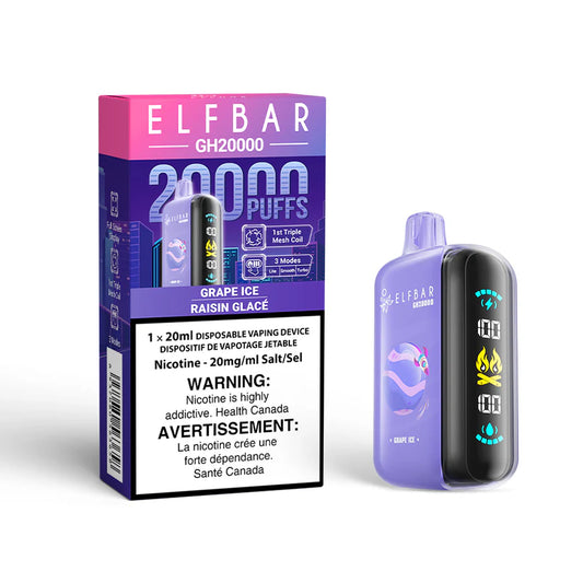 Elf Bar GH20000 -Grape Ice- disposable - wee shisha n vape