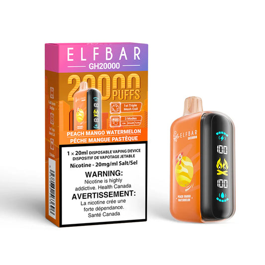 Elf Bar GH20000 -Peach Mango Watermelon- disposable - wee shisha n vape