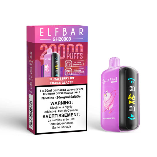 Elf Bar GH20000 -Strawberry Ice- disposable - wee shisha n vape