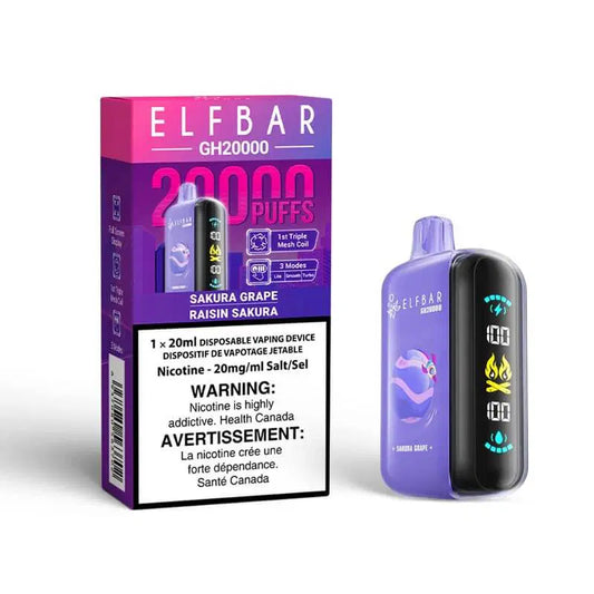 Elf Bar GH20000 -Sakura Grape- disposable - wee shisha n vape