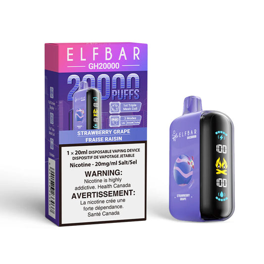 Elf Bar GH20000 -Strawberry Grape - disposable - wee shisha n vape