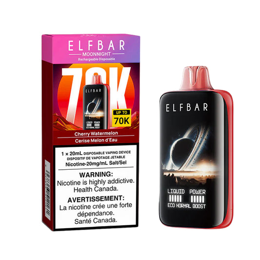 Elf Bar Moonnight 70K - Cherry Watermelon - Wee Shisha N Vape