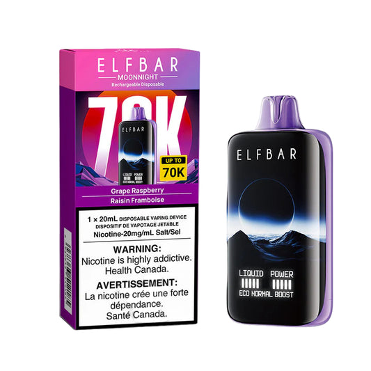 Elf Bar Moonnight 70K - Grape Raspberry - Wee Shisha N Vape