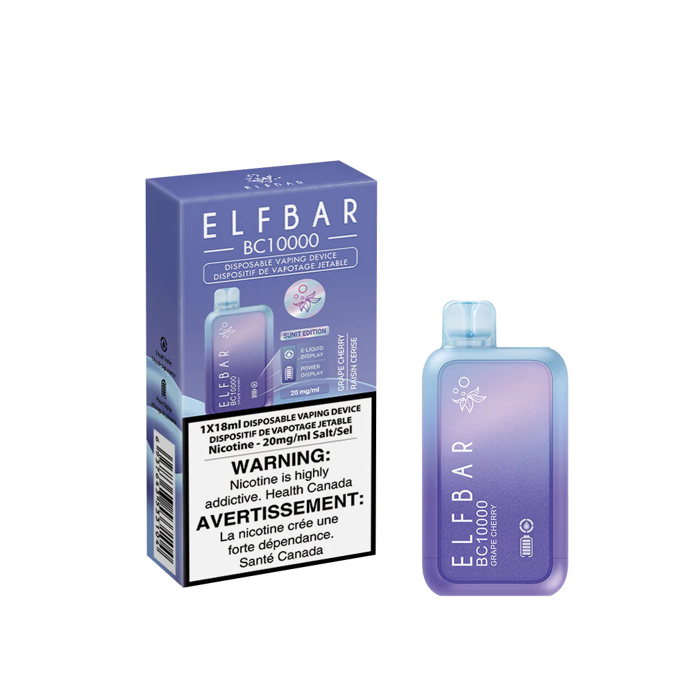 Elf Bar BC10000 - Grape Cherry - Disposable - Wee Shisha N Vape