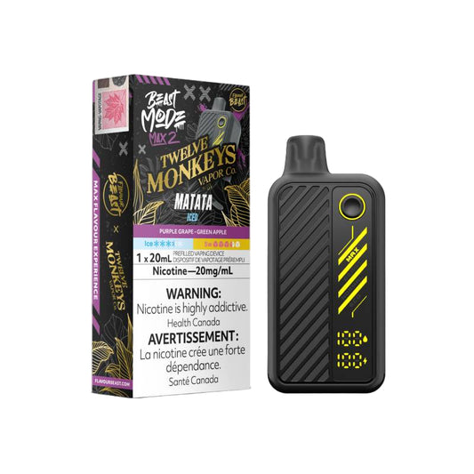 Flavour Beast Mode Max 2 50K X Twelve Monkeys - Matata Iced - Wee Shisha N Vape