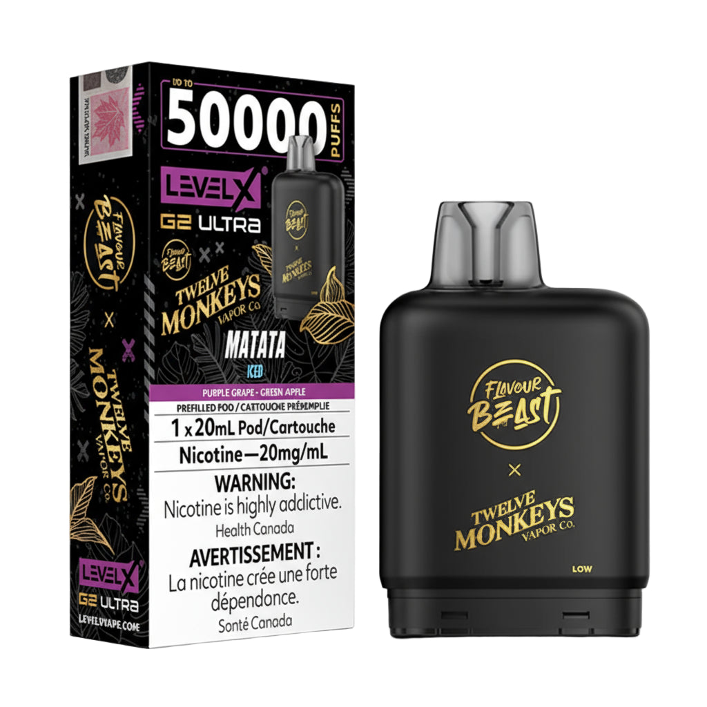 Flavour Beast × Twelve Monkeys Level X G2 Ultra Pod - Matata Iced - Wee Shisha N Vape