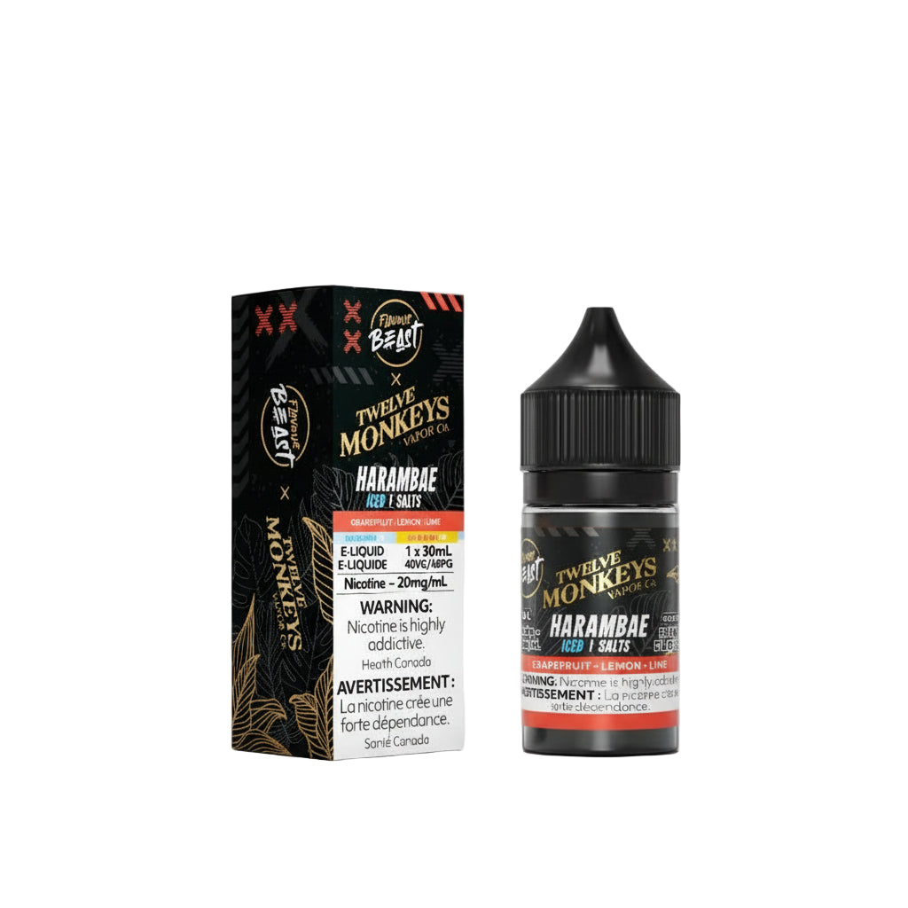 Flavour Beast x Twelve Monkeys E-Liquid - Harambae Iced Salt - Wee Shisha N Vape