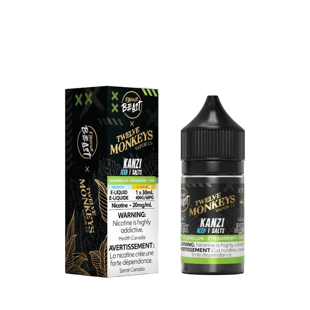 Flavour Beast x Twelve Monkeys E-Liquid - Kanzi Iced Salt - Wee Shisha N Vape
