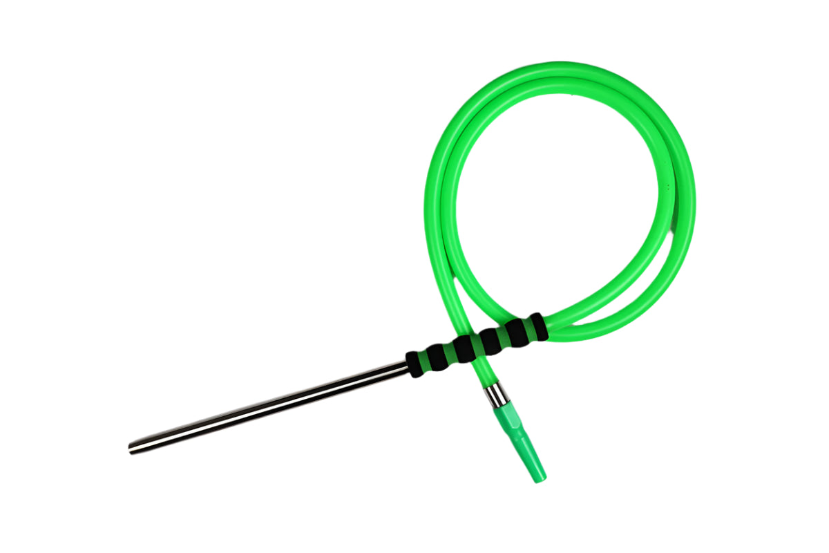 Chelax Silicone Hookah Hose with Foam Handle - Green - Wee Shisha N Vape