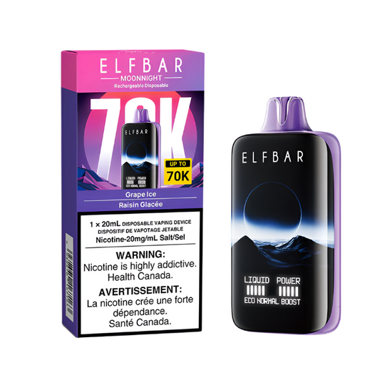 Elf Bar Moonnight 70K - Grape Ice - Wee Shisha N Vape