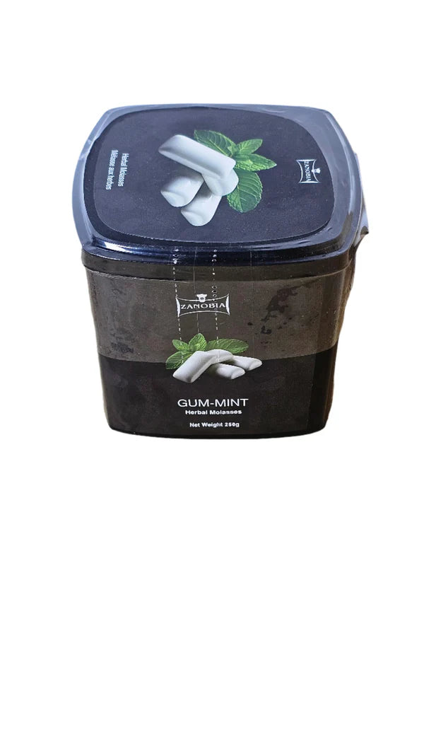 Zanobia Herbal Molasses (250g) - Gum With Mint - Wee Shisha N Vape