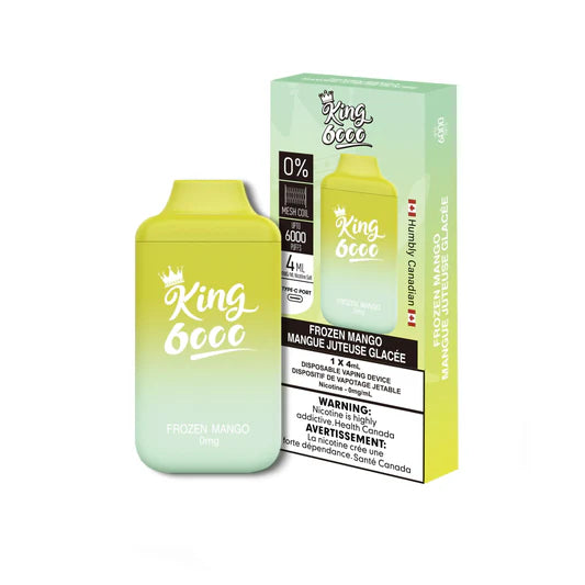 King Nic Free 6k Puffs - Frozen Mango