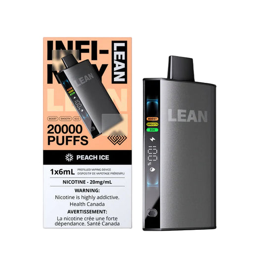 Infinity Lean 20k Puffs - Peach Ice - Wee Shisha N Vape