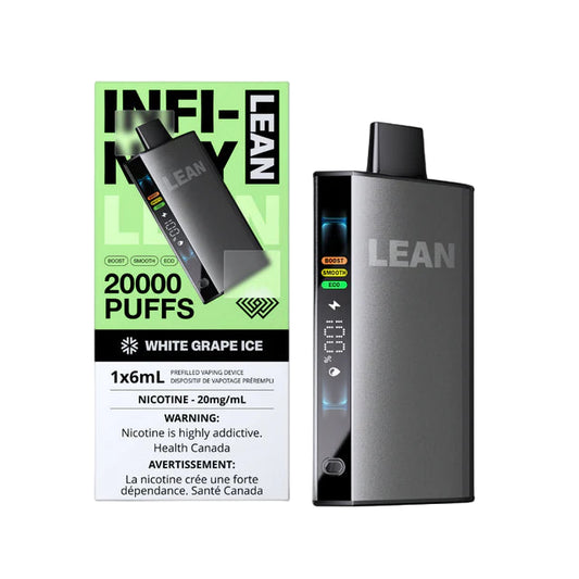Infinity Lean 20k Puffs - White Grape Ice - Wee Shisha N Vape