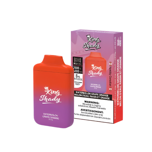 King Nic Free 6k Puffs - Watermelon Grape Orange - Wee Shisha N Vape