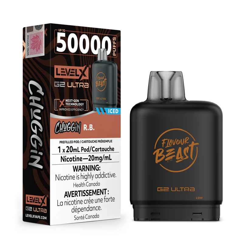 Flavour Beast Level X G2 Ultra Pod 50k - Chuggin R.B. - Wee Shisha N Vape