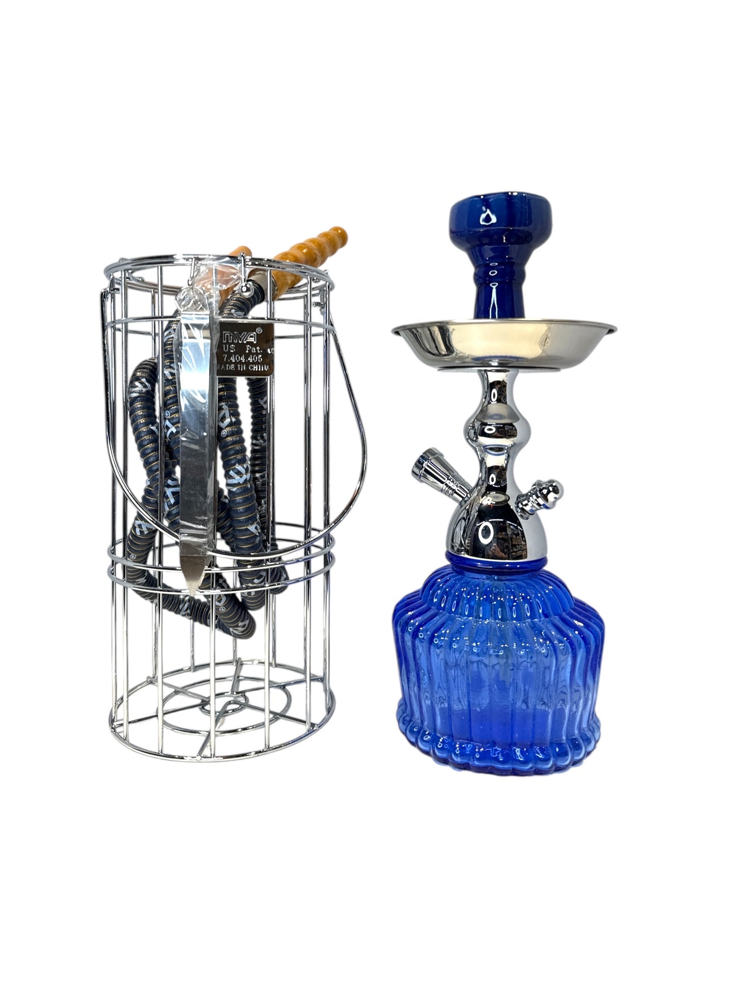 MYA QT Basket Hookah - Dark Blue - Wee Shisha N Vape