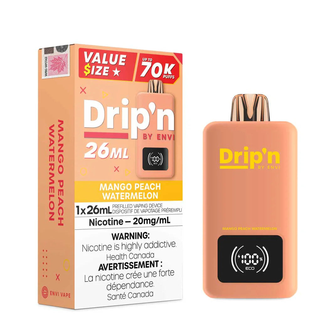 Drip'n 70K - Mango Peach Watermelon - Disposable - Nicotine - Wee Shisha N Vape