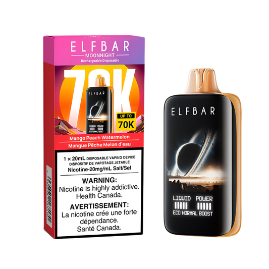 Elf Bar Moonnight 70K - Mango Peach Watermelon - Wee Shisha N Vape