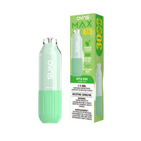 OVNS Max 3K - Apple Kiwi -  Wee Shisha N Vape