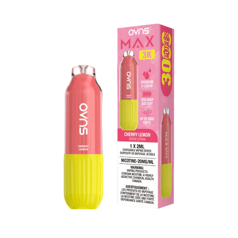 OVNS Max 3K - Cherry Lemon - Wee Shisha N Vape