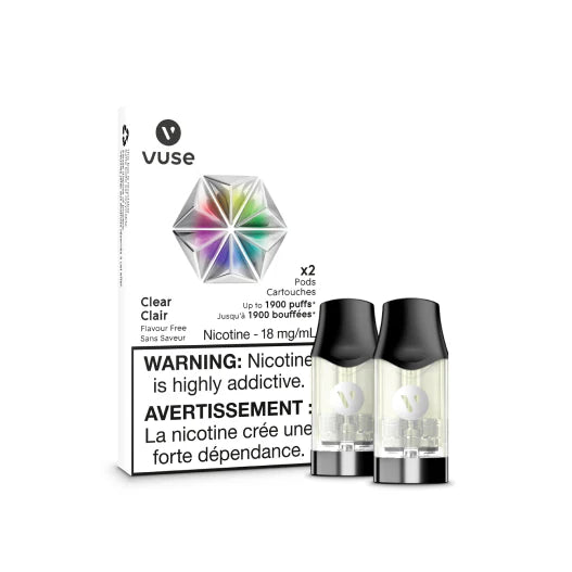 Vuse Pod - Clear (12mg) Vape Pods | Choose your Flavour | Wee Shisha N Vape Vuse Pod - Clear (12mg) Vape Pods | Choose your Flavour | Wee Shisha N Vape