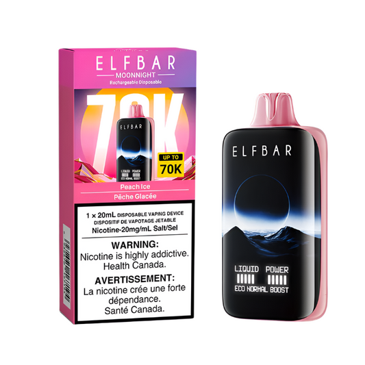 Elf Bar Moonnight 70K - Peach Ice - Wee Shisha N Vape