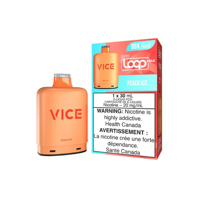 Peach Ice - - STLTH Loop Max x Vice Pod - Wee Shisha N' Vape