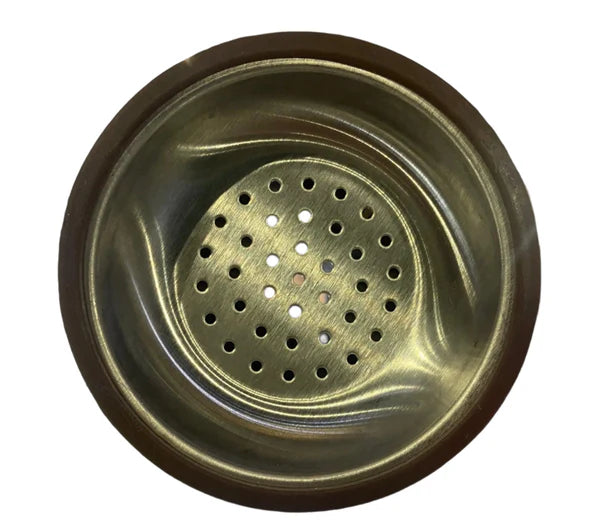 Hookah Silicone Bowl (Metal) - Brown - Wee Shisha N Vape
