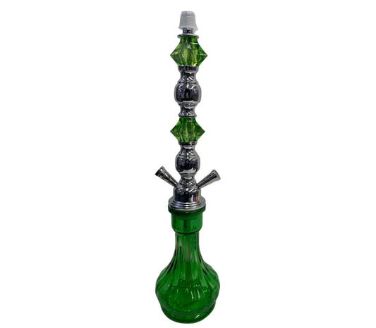 Green-Teardrop 16"- 2 Hose Hookah-Wee Shisha N Vape